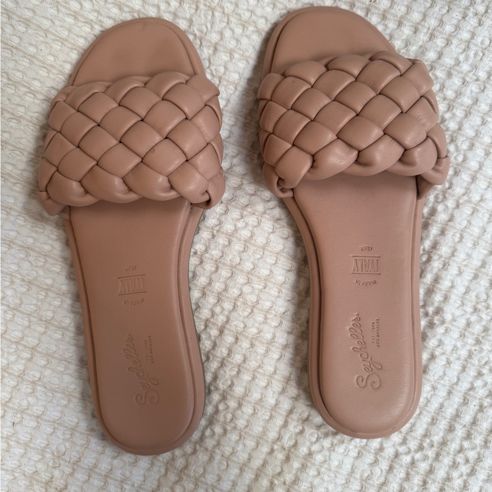 Seychelles Women's Brown Braided Slide Sandals